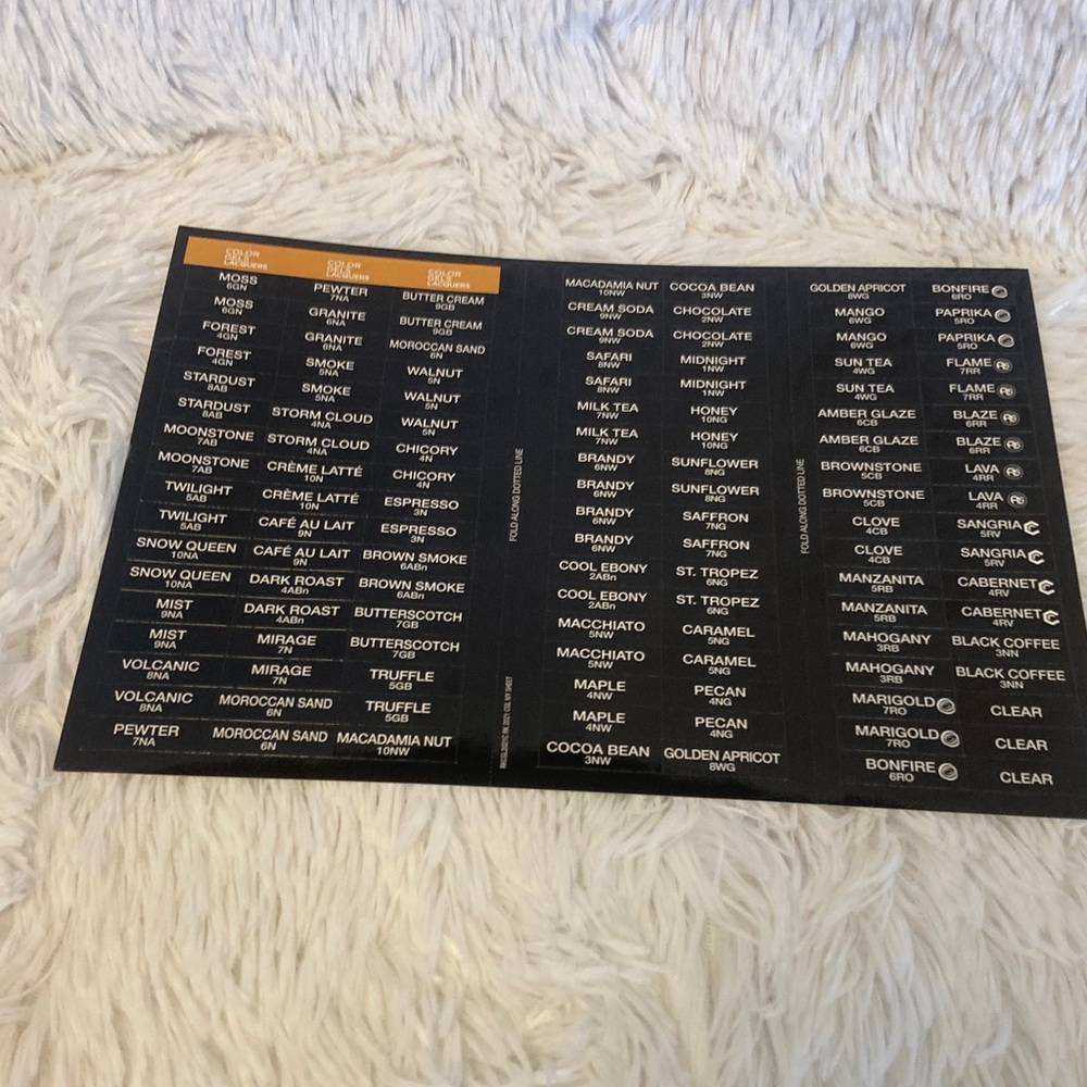 Redken Color Gels Hair Color Organizing Stickers